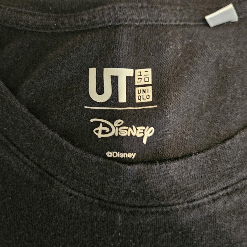 UNIQLO Disney Mickey Mouse Sleeveless Tank Top Black 100% Cotton Women's XS - Picture 2 of 7